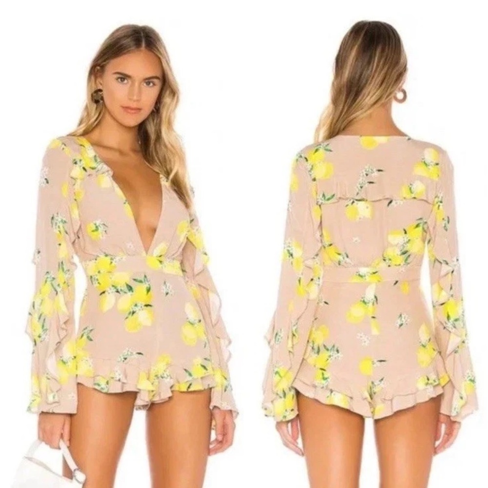 Majorelle Devon Lemon Romper  Size Small